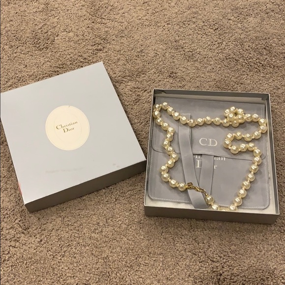 Dior Jewelry Christian Dior Pearl Necklace Poshmark